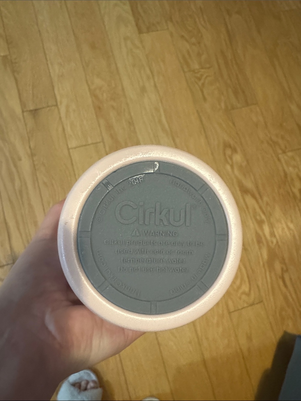 Cirkul Pink Insulated Travel Mug with Handle - Picture 2 of 4